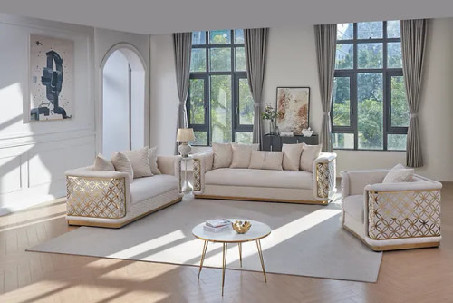 Riya Living Room Set in Fabric
