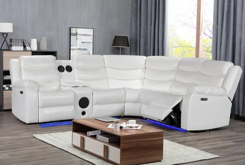 Turbo Power Reclining Sectional S8686 by New Era Innovations