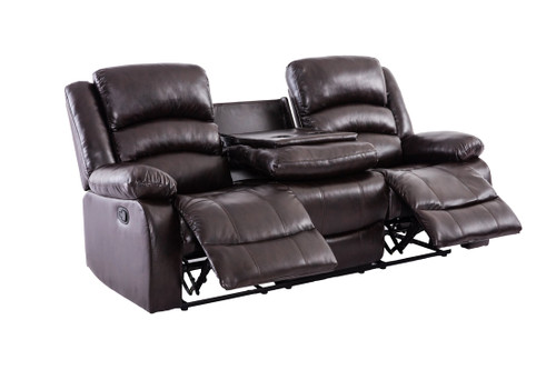 Dynamo 2 Reclining Living Room Set in Faux Leather