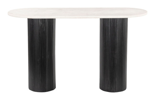 Izola - Console Table - White / Black