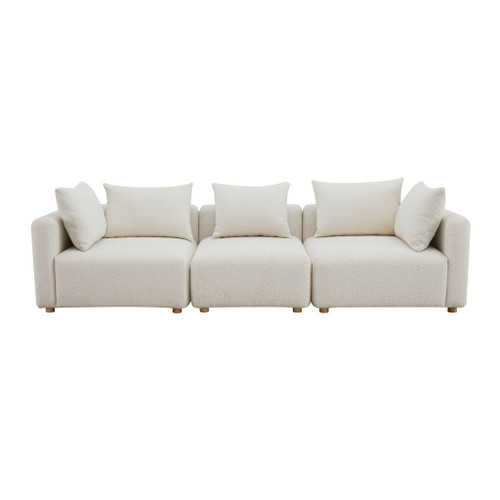 Hangover - Boucle Fabric Sofa - Cream