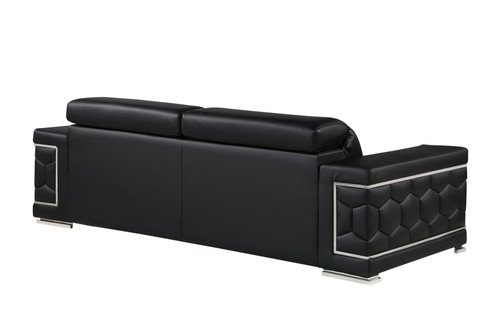 296 - Leather Sofa