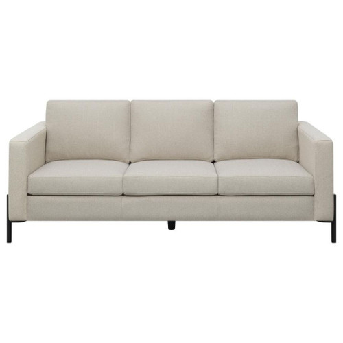 Tilly - Upholstered Track Arm Sofa - Oatmeal
