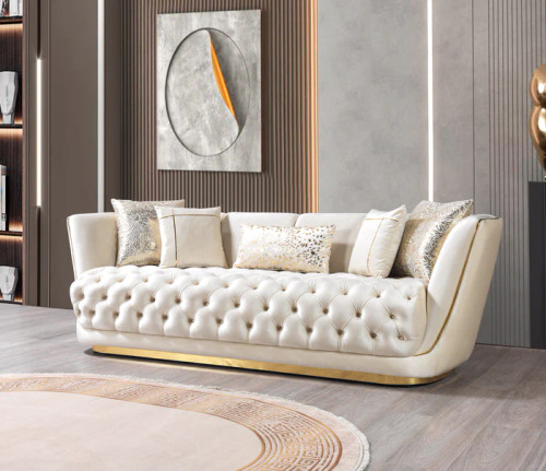 Daphne Sofa and Loveseat in Velvet