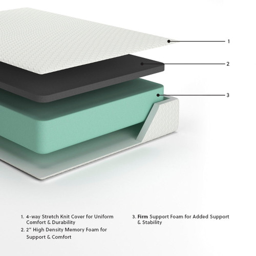 Chime 12 Inch Memory Foam - Ultra Plush Memory Foam Mattress