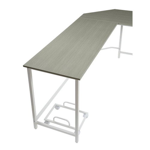 Bambina - Computer Desk - Gray & White