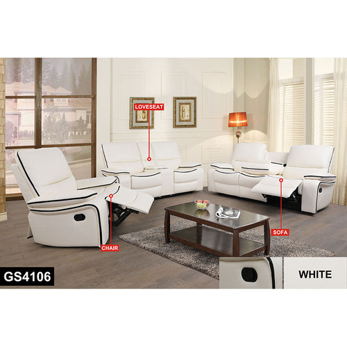 3 Piece Furniture Living Room Reclining Sofa Set