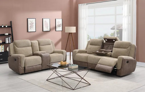 Wilbert Reclining Living Room Set in Fabric