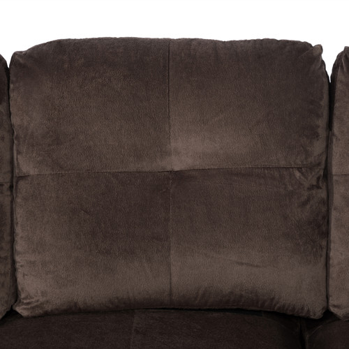 L-Shaped Sectional Couch in Brown