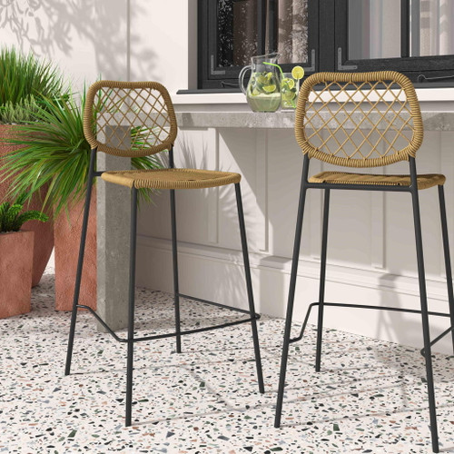 Lucy - Dyed Cord Outdoor Counter Stool