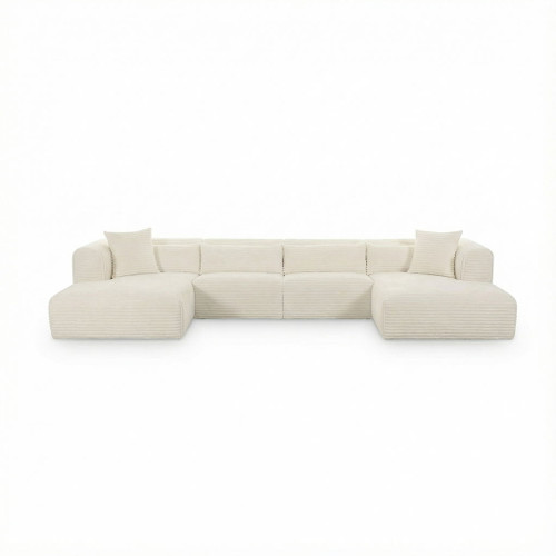 Tarra - Fluffy Oversized Corduroy Modular Sectional
