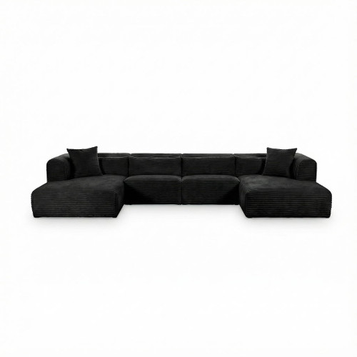 Tarra - Fluffy Oversized Corduroy Modular Sectional