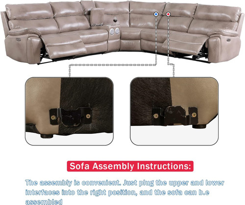 Multifunction Recliner Seating in Tan