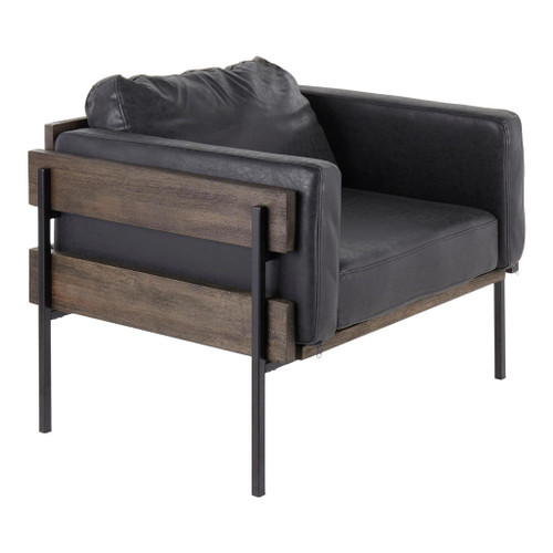 Kari - Accent Chair - Dark Brown And Black