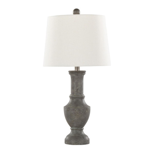 Chateau - 26" Polyresin Table Lamp (Set of 2) - Gray