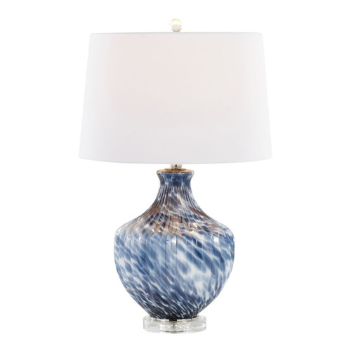 Lotus - 27" Glass Table Lamp (Set of 2) - Blue