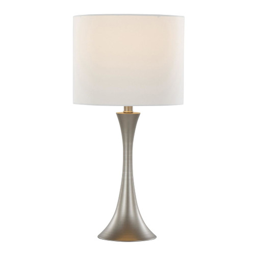 Lenuxe - 24" Metal Table Lamp (Set of 2) - White