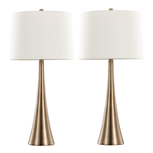 Diana - 29.5" Metal Table Lamp (Set of 2) - White