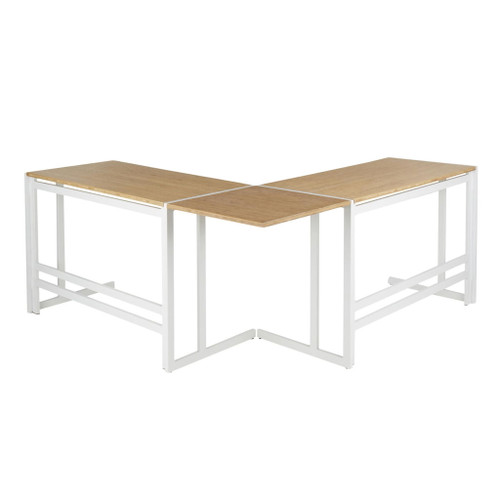 Roman - Office Desk L-Shaped Set - Beige