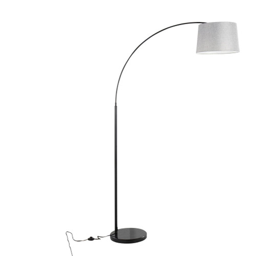 March - Floor Lamp - Black Marble