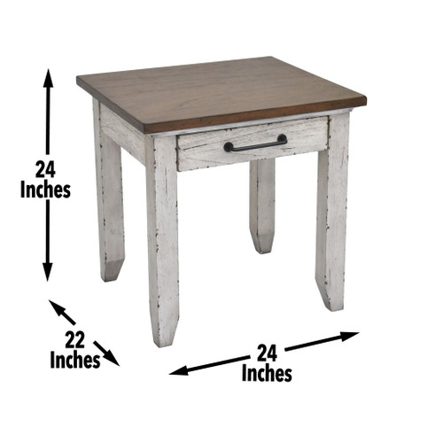 Bear Creek - 3 Piece Table Set - White