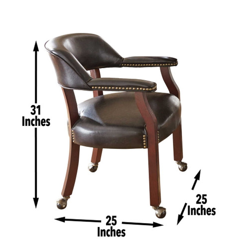 Tournament - Arm Chair With Casters