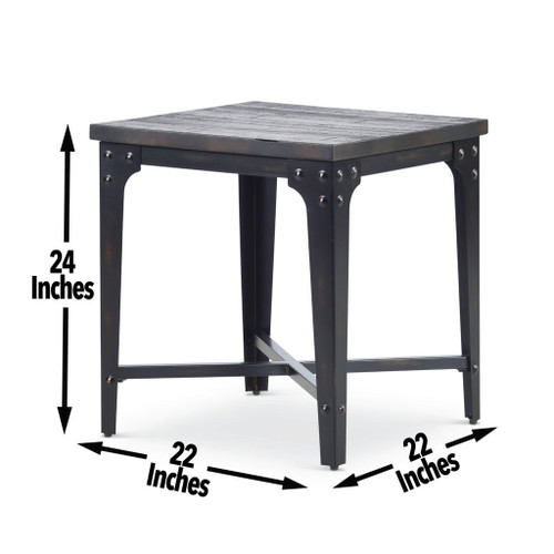 Sherlock - Square End Table - Dark Brown