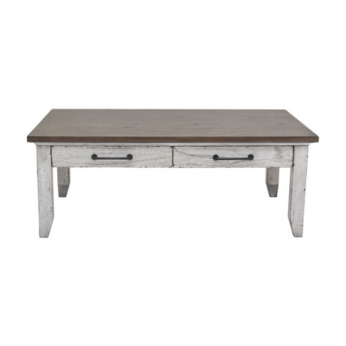 Bear - Creek Cocktail Table - White