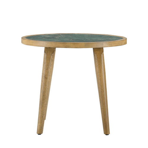 Novato - Sintered Stone End Table - Light Brown