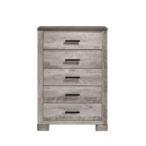 Millers Cove - 5-Drawer Chest - Distressed Gray