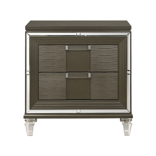 Twenty Nine - 2-Drawer Nightstand With USB - Dark Brown