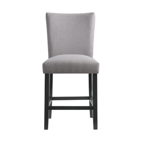 Beckley - Counter Side Chair With Dark Gray Linen No Nailhead (Set of 2)
