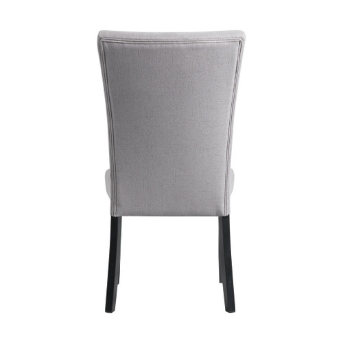 Beckley - Side Chair With Dark Gray Linen No Nailhead (Set of 2)