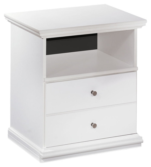 Bostwick Shoals - White - One Drawer Night Stand