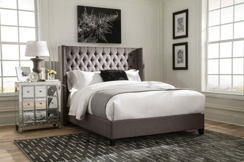 Bancroft - Demi-wing Upholstered Bed