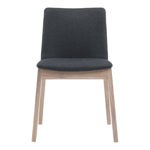 Deco - Oak Dining Chair (Set of 2) - Dark Gray