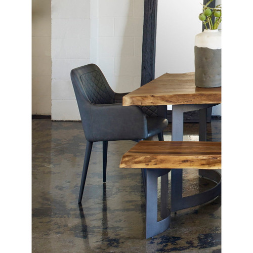 Cantata - Vegan Leather Dining Chair (Set of 2) - Slate
