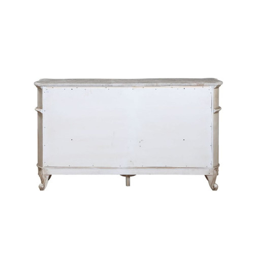 Gorsedd - Dresser With Marble Top - Marble Top & Golden Ivory