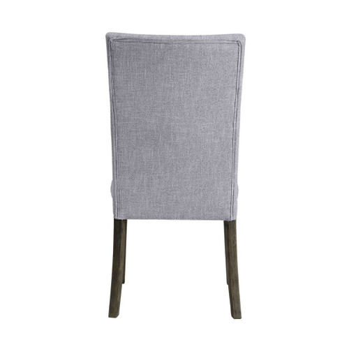 Merel - Side Chair Set of 2) - Gray Linen & Gray Oak
