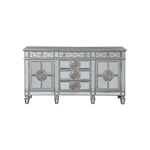Varian - 36" Server - Mirrored & Antique Platinum
