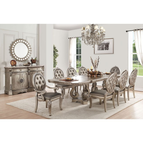 Northville - 30" Dining Table - Antique Silver