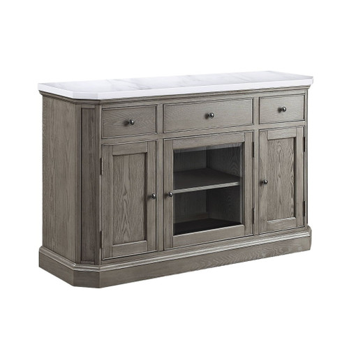 Zumala - Server - Marble Top & Weathered Oak