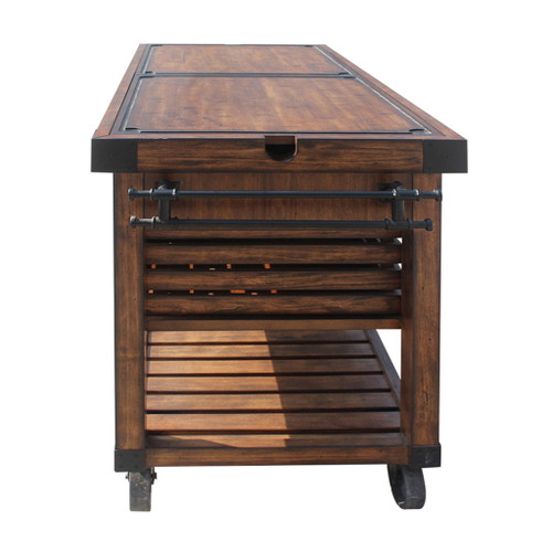 Kaif - Kitchen Cart - Distressed Chestnut