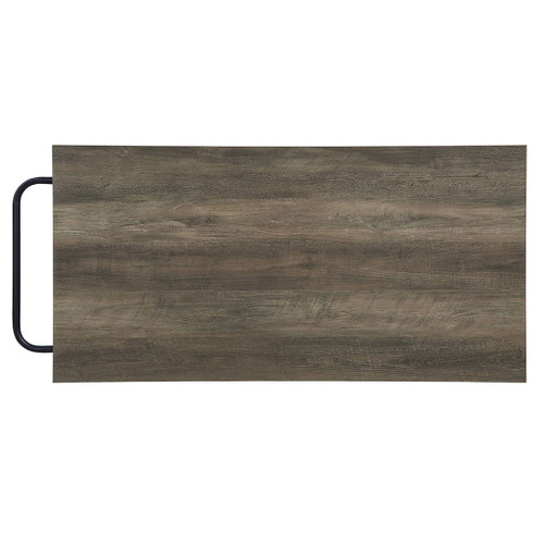 Lona - Kitchen Island - Rustic Oak & Black