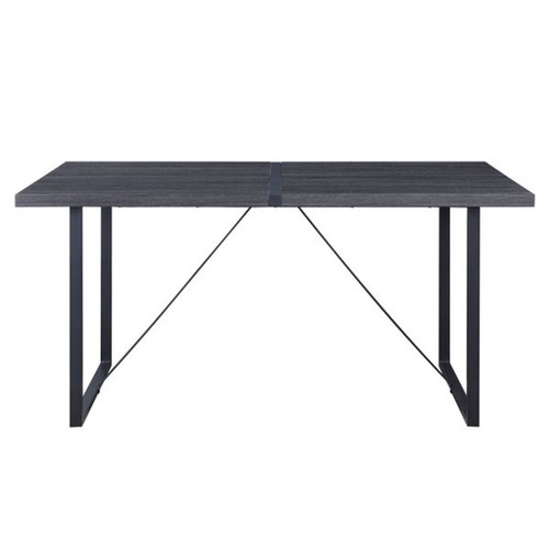 Nakula - Dining Table - Gray Oak & Black