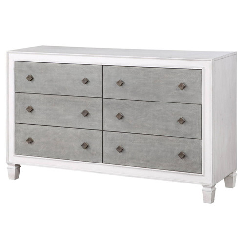 Katia - Dresser - Rustic Gray & Weathered White