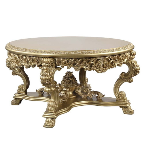 Bernadette - Round Dining Table - Gold