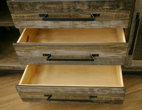 Loft Brown - Buffet With 3 Drawer / 2 Doors - Two Tone Gray / Brown