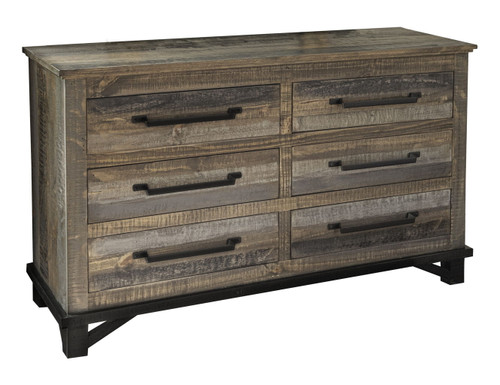 Loft Brown - Dresser - Two Tone Gray / Brown