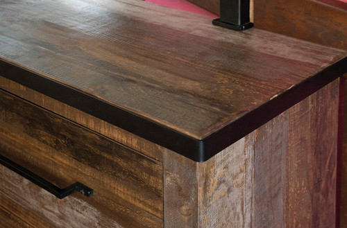 Antique Gray - Dresser - Gray / Brown